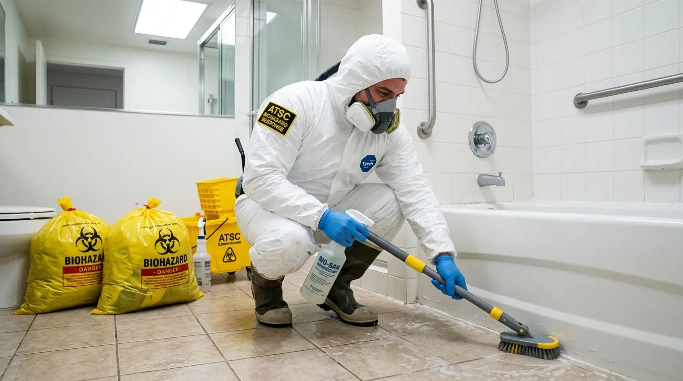 Decontamination equipment deployed for Blood Cleanup in Irvington